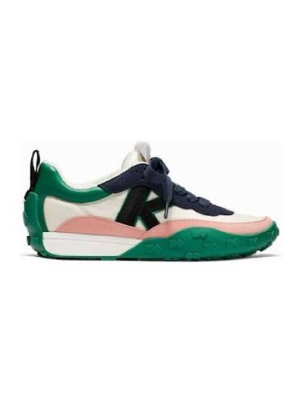 Kate Spade “K as in Kate” Sneakers-Cream, Pink, Green & Navy Colorblock Size 8